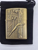 Sharp Brass Kantai Sexy Martini In Bath Pinup Girl Lighter W/Raised Detail - $12.30