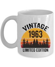 Vintage 1963 Coffee Mug 11oz Limited Edition 60 Years Old 60th Birthday Cup Gift - £11.88 GBP