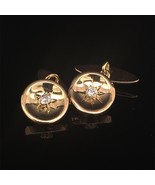 Diamond 14 Kt Gold Cufflinks Certified $1,790 013379 - $980.10
