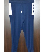 Hugo Boss Design Men&#39;s Blue White Trim  Logo Cotton Sweatpants Size XL - £57.86 GBP