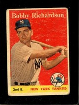 1958 Topps #101 Bobby Richardson Poor Yankees *NY0587 - £6.12 GBP