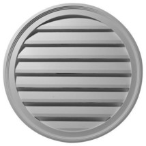 Ekena Millwork GVRO36F 36 in. W x 36 in. H Round Gable Vent Louver, Func... - £151.79 GBP