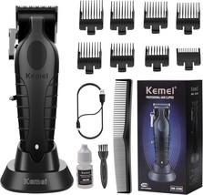 Black, T-Blade Barber Clippers With Usb Rechargeable, Kemei 2296 Profess... - $51.93