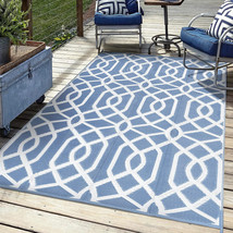 5X8 Ft Reversible Mats, Outdoor Plastic Straw Rug, Recycled &amp; Waterproo - £49.67 GBP