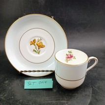 Minton Bone China, Light Blue Floral Pattern, Tea Cup &amp; Saucer, 2 Sets Of 2 - $45.00