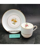 Minton Bone China, Light Blue Floral Pattern, Tea Cup &amp; Saucer, 2 Sets Of 2 - $45.00