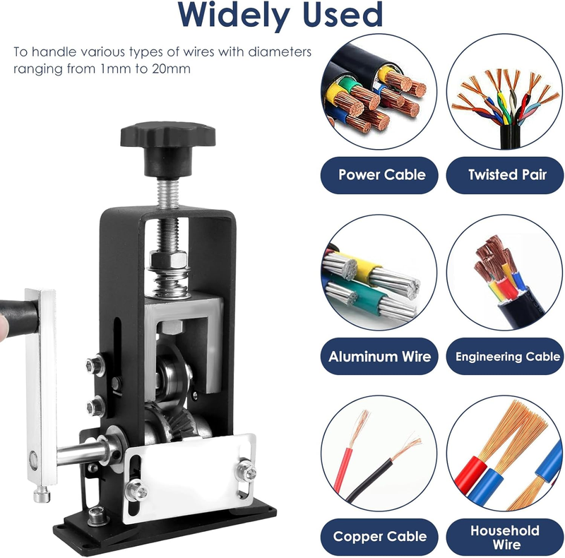 Manual Wire Stripping Machine Gauge Wire 0.06-1 Inches,Scrapping Copper Wire Pee Item image 3