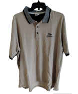 Vintage Rare Reno Hilton Hotels Golf Polo Beige Shirt Mens XL USA - £21.95 GBP
