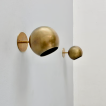 Set of Pair Eyeball Washroom Focas Light Brass Wall sconces Mid century ... - $2,422.40 MXN