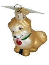 Old World Christmas Tree Ornament Puppy Dog Glass Golden Doodle Retriever 3&quot; - £11.95 GBP