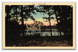 Sylvan Lake Custer State Park Black Hills South Dakota SD UNP Linen Postcard O20 - £2.33 GBP