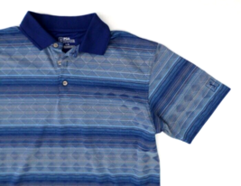 PGA Tour Men&#39;s Golf Polo Shirt L Blue - £11.62 GBP