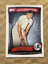 2010 Topps Peak Performance #28 Johnny Mize Yankees - £1.55 GBP