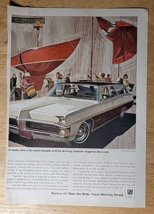 Vintage Ad Pontiac Executive Safari Station Wagon &#39;Ride The Wide Track .... - $8.59