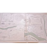 CIVIL WAR MAP-PLATE 114-ATLAS OFFICIAL RECORD,1893,DEFENSES NASHVILLE, DONELSON - $137.86 CAD