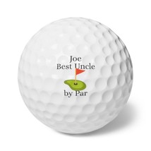 Personalized / Custom (Name) Best Uncle by Par Golf Balls Gift for Golfer, 6 pcs - £23.88 GBP
