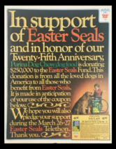 1983 Easter Seals Purina Dog Chow Dog Food Circular Coupon Advertisement - £14.94 GBP