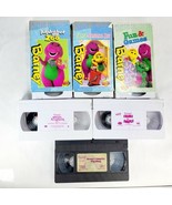 Lot of 6 Vintage 90&#39;s Barney VHS Tape Alphabet Senses Shapes Colors Sing... - £14.06 GBP