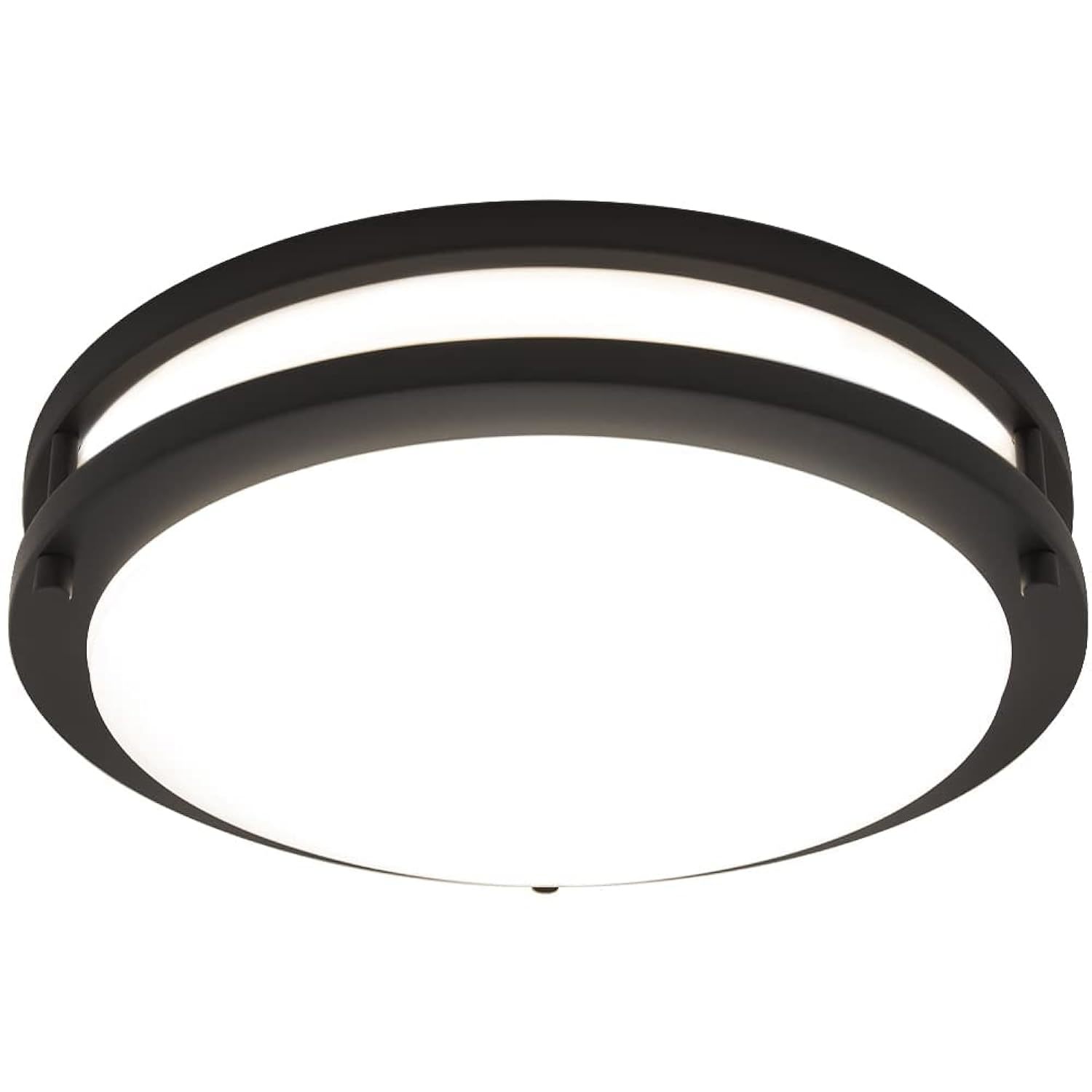 Maxxima 14 in. LED Flush Mount Ceiling Light Fixture - 3000K Warm White Light, 1