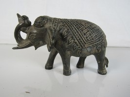Antique Bronze Indian  Elephant Figure - $49.84