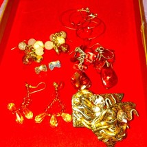 Vintage earrings lot six pair - €22,03 EUR
