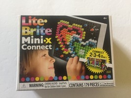 NEW Lite-Brite Mini X Connect Set with Colorful Pegs - 179 Pieces - £12.86 GBP