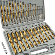 30Pc Titanium Impact Drill Bit Set Hex Shank HSS Quick Change 1/16–1/2 - $46.03