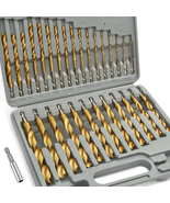 30Pc Titanium Impact Drill Bit Set Hex Shank HSS Quick Change 1/16–1/2 - $46.03