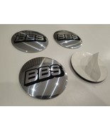BBS wheel center cap-set of 4-Metal Stickers-self adhesive Top Quality G... - £15.00 GBP+