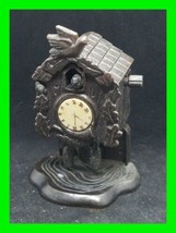 Unique Vintage Small Metal Pencil Sharpener Figural Clock Working Cond. 3 Of 4  - £19.94 GBP