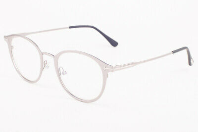 Tom Ford 5528 009 Matte Gray / Blue Block Eyeglasses TF5528-B 009 49mm