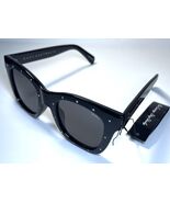 NEW QUAY Black After Hours Rhinestone Diva 111 Sunglasses + Case - $59.99