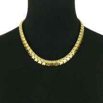 GIVENCHY gold-tone flat-link collar necklace - iconic vintage 90s runway... - £86.30 GBP