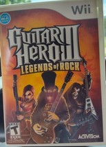 Guitar Hero III Legends Of Rock (Nintendo Wii, 2006) Game w/ Manual Tested - £15.20 GBP