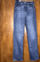 Express Jeans Straight Super High Rise Jeans Denim Modern Women&#39;s 4R - $24.99