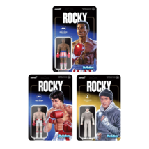 Rocky - Rocky Wave II Set of 3 pieces Reaction Figures by Super 7 - £54.54 GBP