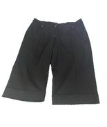 Studio 1940 Women&#39;s Black Capris Pants Sz 12 Accent Buttons Cuffed Legs ... - $357.24 MXN