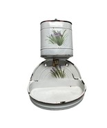 Antique Vtg French Enamelware Enameled Wall Fountain Lavabo Hand Painted... - $351.10 CAD