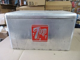 Vintage 7Up Cooler Aluminum With Tray and Drain - £288.84 GBP