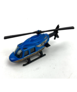 Vintage￼ Hot Wheels Police HWA8-10 Helicopter 1989 Blue Emergency Vehicle - $296.86 MXN