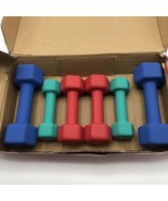 Pro Form Neoprene Hex Dumbbell Set 32 Pounds Total: 8 lb, 5 lb,  3 lb Pairs - £42.84 GBP