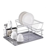 Better Chef 22&quot; 2-Tier 4-Piece Chrome Classic Dish Rack - $47.47 CAD