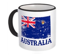 Australia Victoria : Gift Mug Distressed Flag Patriotic Australian Expat Country - £12.50 GBP