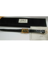 Jaz Paris France Watch Women&#39;s Black Leather Band NOS Needs Battery Repl... - £105.10 GBP