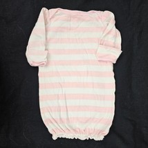 Baby Infant Girl Clothes Vintage Circo Pink White Gown Stripe Pajamas 0-3 - £11.59 GBP