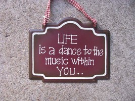 28265D - Life is Dance...Metal Sign - £2.35 GBP