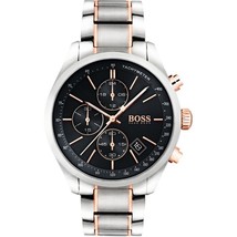 Mens Hugo Boss Grand Prix Chronograph HB1513473 Black Dial Watch - £95.57 GBP
