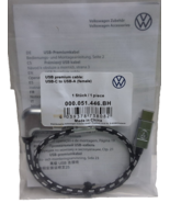 Genuine VW Volkswagen Premium Cable USB-C to USB-A Female 000.051.446BH OEM - $14.84