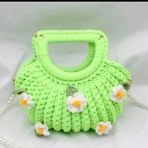 JIOMAY Small Cotton Thread Crochet Bags Women 2023 Summer Fashion Handwoven Desi - £40.26 GBP