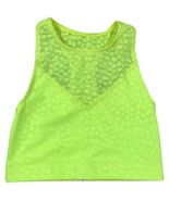 Adam Selman Carbon38 Perforated Mesh Animal Print Sports Bra Crop Top NW... - €47,22 EUR